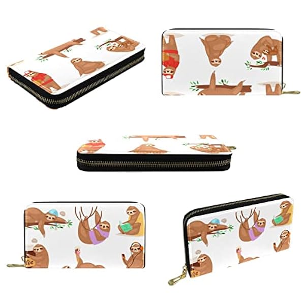 Plånböcker för kvinnor och män Korthållarväska,annan hållning sengångare,PU-läderförvaring Byt stor handväska