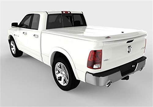 RealTruck UnderCover Lux One-Piece Truck Bed Tonneau Cover | UC3076L-PW7 | Fits 2009 - 2018, 2019 - 2020 Classic Dodge Ram 1500, 2010-20 2500/3500, Std/Quad/Mega (PW7 - Bright White) 6' 4" Bed (76.3")