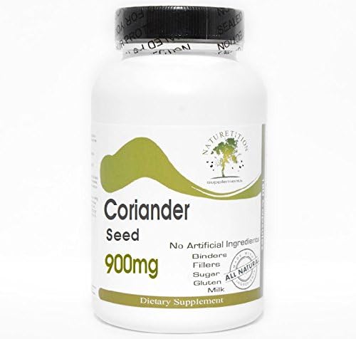Coriander Seed 900mg ~ 180 Capsules - No Additives ~ Naturetition Supplements