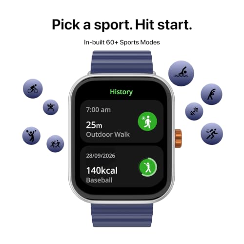 Noise Store Noise ColorFit Pulse Air Smartwatch, 1.85" Display, Blue - Image 6