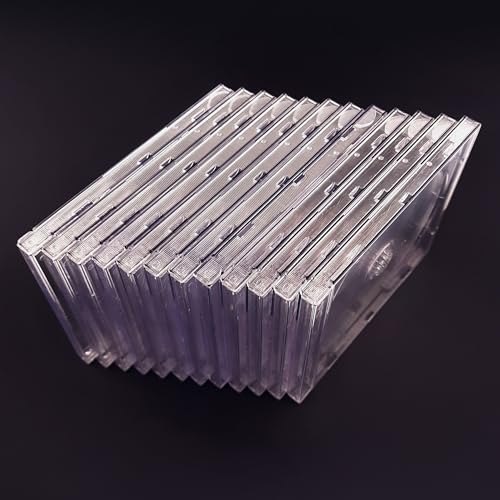 Combo 20 Caixas Acrílicas CD Capa Grossa Cristal Simples