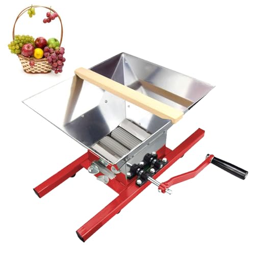 Trituradora manual de frutas para sidra, molinillo de manzana de gran capacidad y trituradora de uvas para vino casero, raspador de verduras