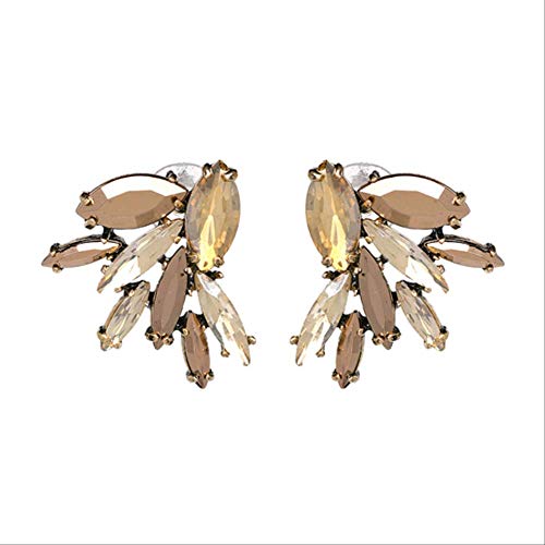 Preisvergleich Produktbild Wdzddy Einfache Bunte Kristall Aussage Ohrringe Ethnische Hochzeit Schmuck Zubehör Strass Ohrstecker Für Frauen 70722-Ce