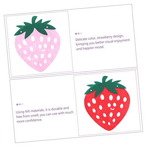 Bannière anniversaire fraise et décorations suspendues légères pour fêtes - 3