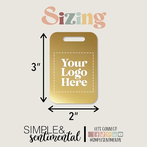 Personalized Logo Name Tag for Luggage (3 or 6 Count Pack) | Custom Tag for Suitcase | Acrylic Name Tag for Travel | Choose Your Font & Color | Backpack ID Label (Logo, Black)4