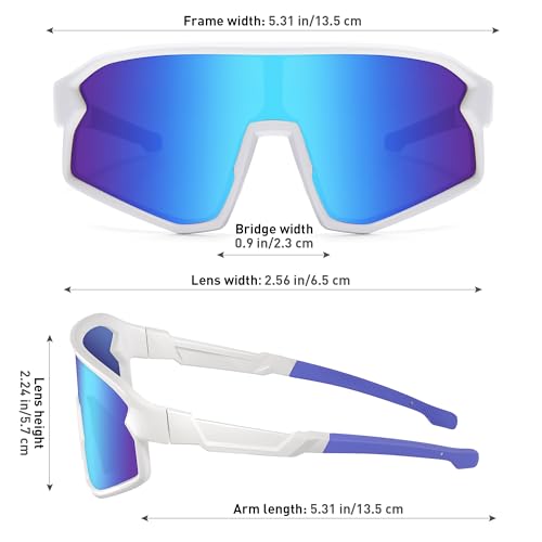 Kids Sunglasses Polarized Sports Baseball Cycling Softball Sunglasses Age 6-12 for Boys Girls Child Youth Sunglasses2