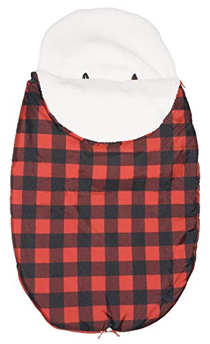 Image of Jolly Jumper Water Resistant Snuggle Bag Stroller - Red /Black Plaid
