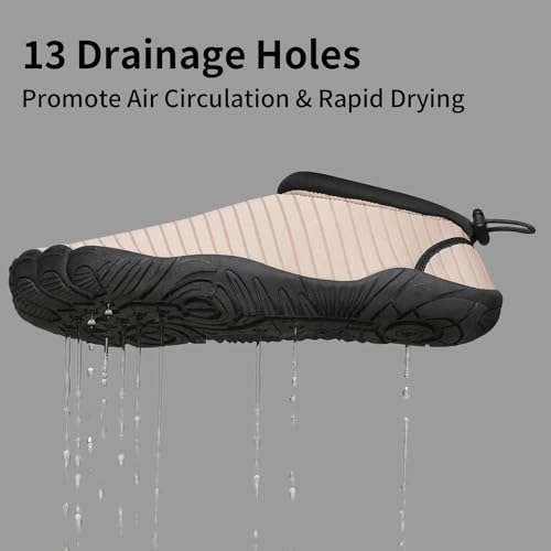 Image of Mishansha Water Shoes Women Wide Toe Quick Dry Aqua Shoes | Adult Swim Shoes Anti-slip Five Finger Barefoot Shoes For Beach Hiking Yoga Reefing Surfing River