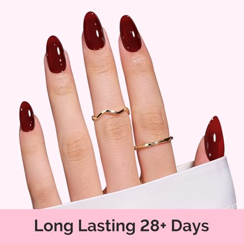 Image of MelodySusie Jelly Gel Nail Polish Set,6 Transparent Colors,Milky or Jelly Texture,Rose Red Colors Soak Off UV LED Light Cure or Salon Manicure and Nail Art DIY at Home 15ML 0.3Fl Oz