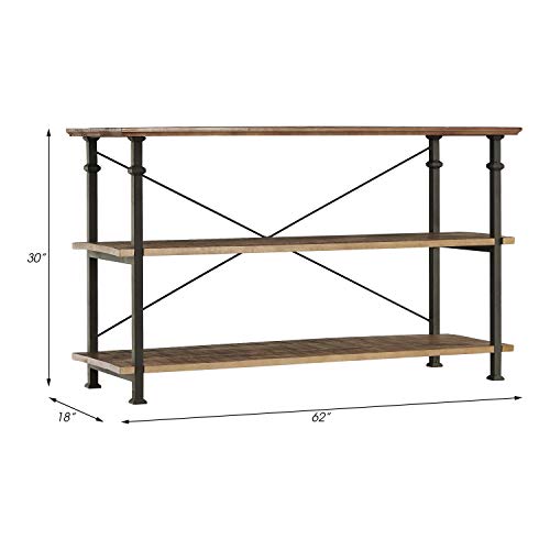 Lexicon Milligan Wood Sofa Table, 62" X 18", Rustic Brown #TOP4