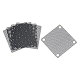 uxcell PC Dust Fan Screen with Screws for Cooling Dustproof Case Cover PVC 50mm 5pcs