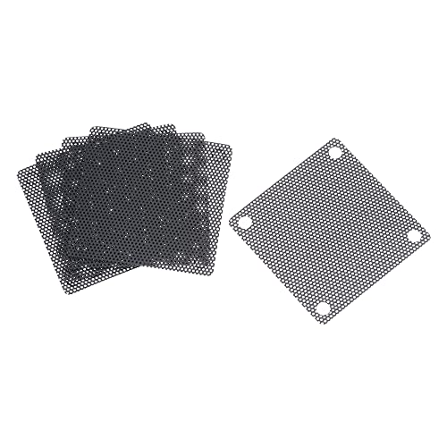 uxcell PC Dust Fan Screen with Screws for Cooling Dustproof Case Cover PVC 50mm 5pcs