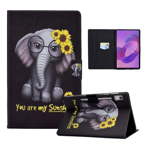 Housse Lenovo Idea Tab Pro 12,7 Pouces Anti-Rayures Étui Support Rabat Éléphant