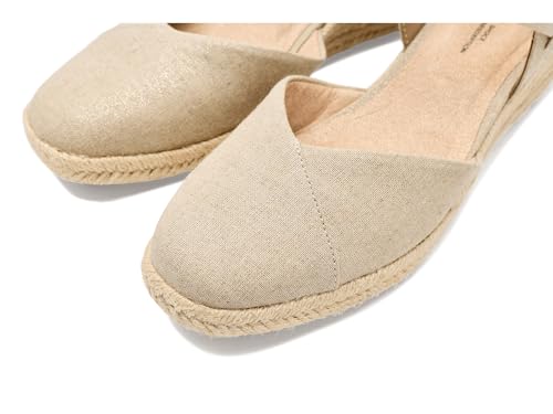 LifeStride Women's Pilar Espadrille Wedge Sandal Platino Gold 6.5 M by LifeStride - Used condition - Image 2