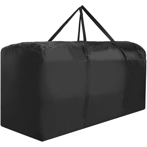 Patio Waterproof Extra Large Protective Zippered Outdoor Cushion Furniture Storage Bag with Handles, 68in L x 30in W x 20in H (1 Pack)