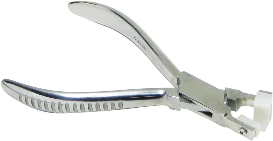 Grobet USA Plier-Ring Bending -Nylon Jaws Stainless Steel