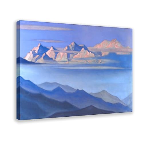 Kangchenjunga Poster Nicholas Roerich Impression Toile Déco Murale 30x45 cm