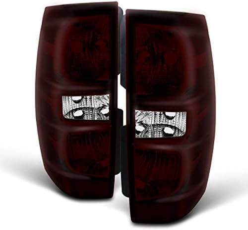 AKKON - For Chevy Tahoe Suburban 1500 2500 Dark Red Lens Tail Lights Brake Lamps Replacement Pair