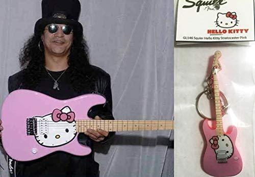 �L�[�z���_�[ �M�^�[ Squier Stratocaster Hello Kitty