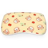 Caudeer Soft Toddler Pillow for Sleeping (14.5'' x 8.4'') with Removable Cover – Ideal for Travel & Nursery, Cuddly Bear Design – Perfect for Ages 1-2 Years