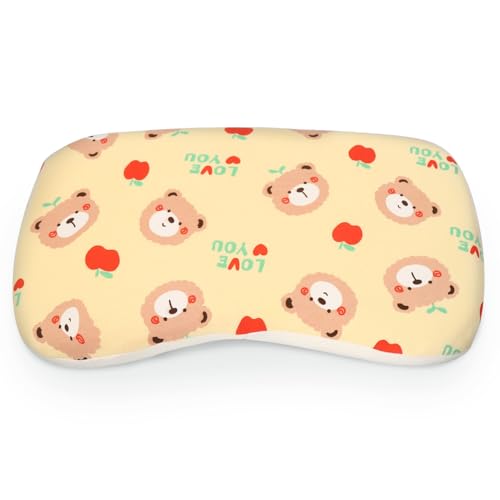Travesseiro infantil macio para dormir &ndash; Travesseiro pequeno respir&aacute;vel (36 x 21 cm) com capa...