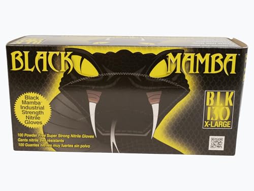 Black Mamba Super Strong Nitrile 100 Glove BOX (EXTRA LARGE)