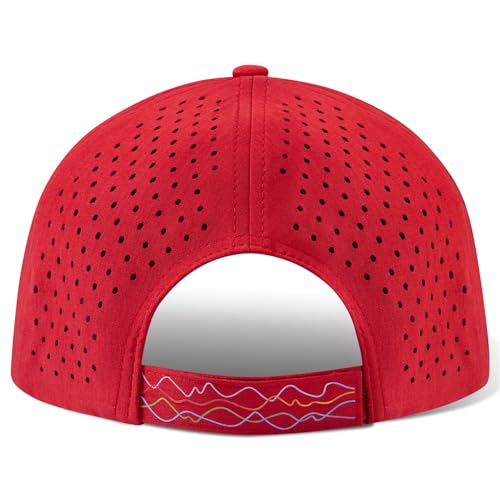 Image of UPF 50+ Performance Water Resistant Baseball Cap Lightweight Breathable Hat Golf Running Boat Hiking for Men Women