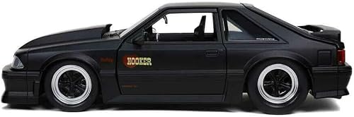 Jada Toys Bigtime Muscle 1:24 1989 Ford Mustang GT Die-cast Car Black, Toys for Kids and Adults - Thumbnail 3