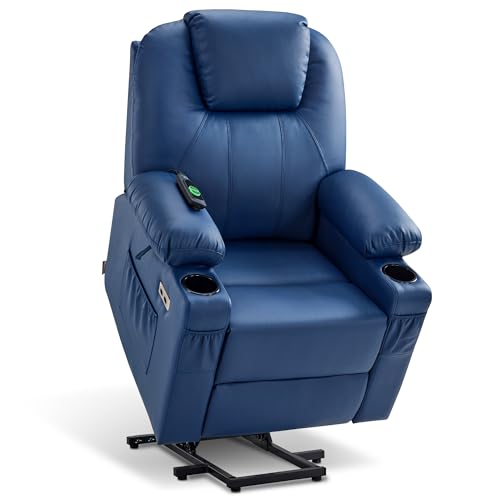 Image of MCombo Small Power Lift Recliner Chair for Elderly, Heat and Massage 7141