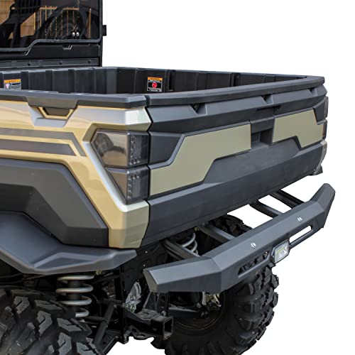 Ranger Xp 1000 Rear Bumper With Light, Sautvs Rear Brush Guard With Led Accent Light For 2018-2023 Polaris Ranger Xp 1000 / Crew Xp 1000 / Ranger 1000 / Ranger 1000 Xp Accessories (Replace #2882529) #TOP5