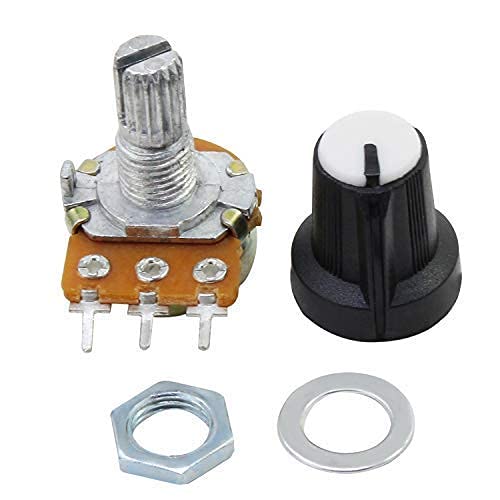 Ocr 1K-1M Ohm Potentiometer Kit, 45 Sets Single Linear Potentiometer With Knobs, Nuts And Washers,9 Values 1K 5K 10K 20K 50K 100K 250K 500K 1M 3 Terminal Rotary Potentiometer #TOP7