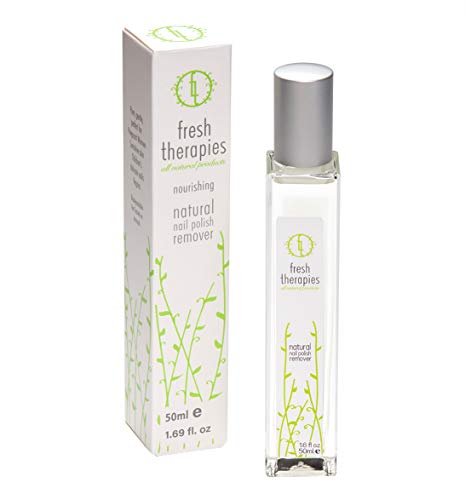 Natural Nail Polish Remover by Fresh Therapies, Non Toxic | Quick & Easy Polish Remover | Gentle | Multi Award Winning-Made in UK | 50ml