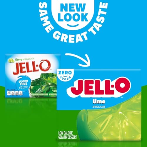Image of Jell-O Artificially Flavored Gelatin Dessert Mix, 2 Lime, 2 Black Cherry (Variety Pack)