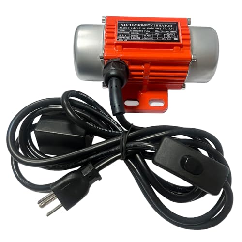 Concrete Vibrator Vibration Motor 88 LBS Force 3600 RPM Single-Phase AC110V Vibrating Motor with Power Plug for Shaker Table(40 Watts)