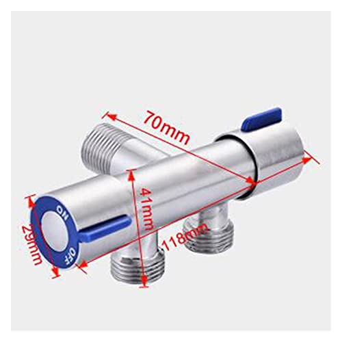 Robinet de salle de bain double commande acier inoxydable 304 mitigeur vasque