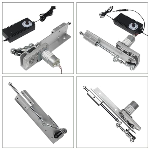 Image of CNCTOPBAOS DC24V Reciprocating Linear Actuator Stroke 2-8CM 3 Inch,Adjustable Telescopic Rocker Arm Mechanism Gear Motor Speed Regulation Adapter 120RPM 0.78 inch-3.14 inch