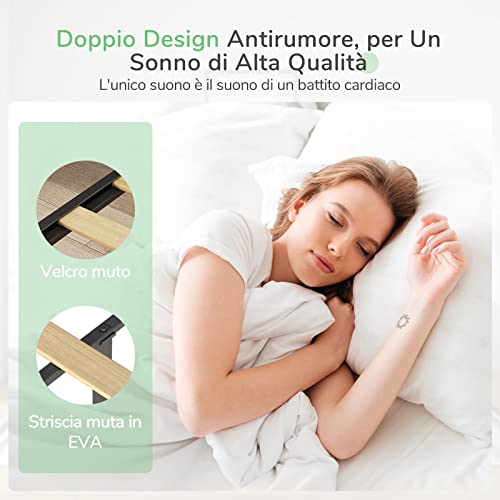 Novilla Rete Letto Matrimoniale 160x200 con Testiera e Pediera, Struttura Letto a Doghe in Legno, Spazio di Archiviazione Sotto al Letto, Perfetto per Tutti Tipi di Letti e Materassi, Nero - 9