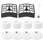 NZ801ukt Filter Replacement for Shark Rotator Powered Lift Away Duoclean Upright Vacuum NV800 NV801 NZ801 NV680 NV681 NV682 NV683 NV620 AX910 AZ910 Include 2 HEPA Filters + 4 Foam + 4 Felt Filters
