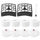 NZ801ukt Filter Replacement for Shark Rotator Powered Lift Away Duoclean Upright Vacuum NV800 NV801 NZ801 NV680 NV681 NV682 NV683 NV620 AX910 AZ910 Include 2 HEPA Filters + 4 Foam + 4 Felt Filters