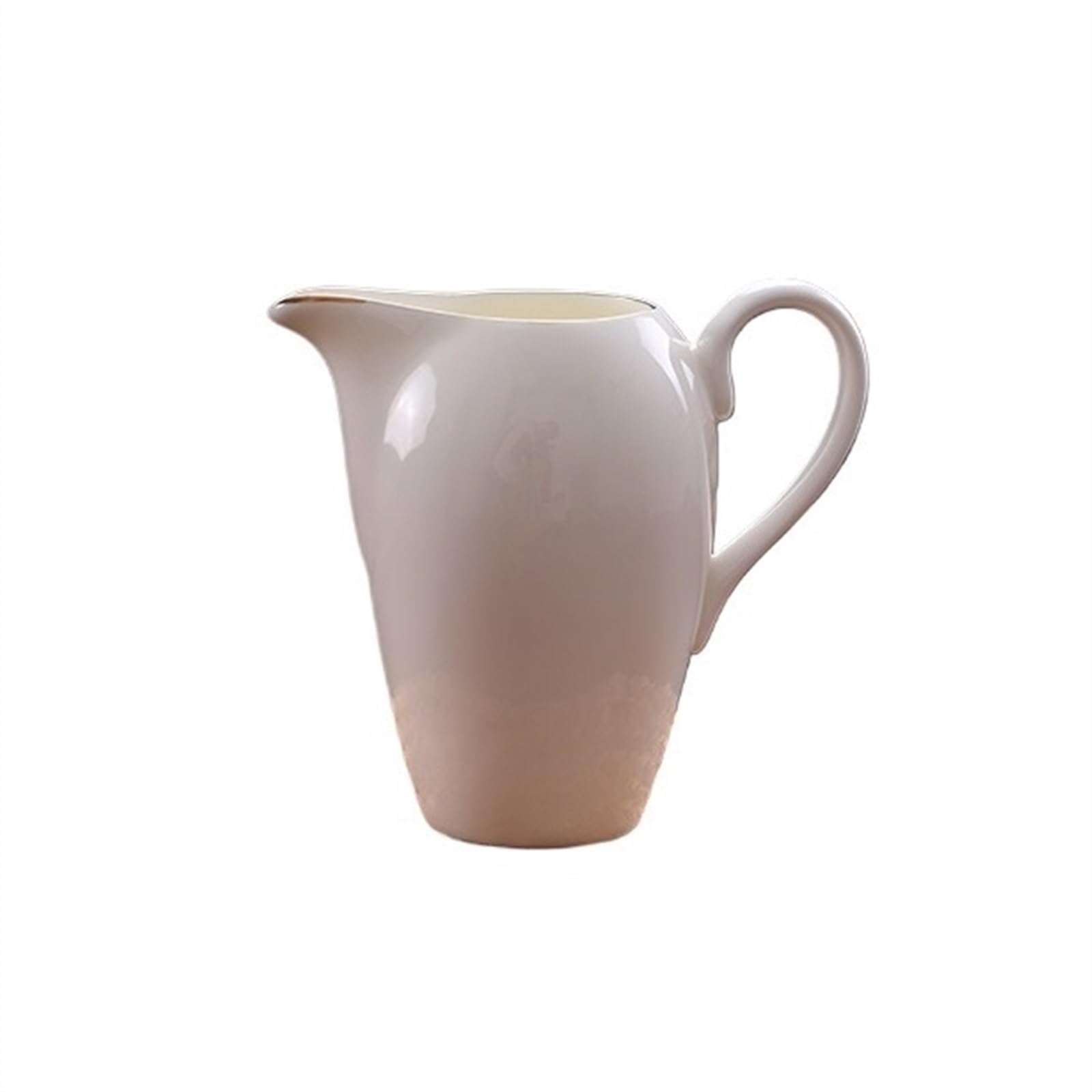 MRKU Pot à Lait, saucière, Tasse à Eau, pichet, Distributeur de crème et de café, sucrier avec poignée, 300 ML, en céramique, pour vinaigrettes, bouillons