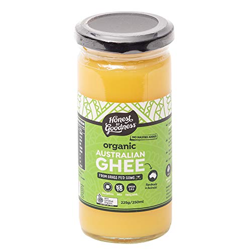 Honest to Goodness, Organic Australian Ghee, 250ml - Handcrafted in Small Batches using the Finest Grass Fed Milk Produced by Australian Cows. ''Clarified Butter''.