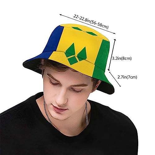 Image of Flag Bucket Hat Fashion Fisherman Hat Cute Flag Bucket Hats Sun Hat for Women Men