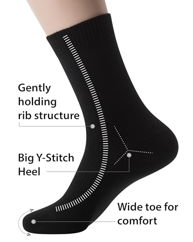 Pro Mountain Seamless Long Socks For Women Fashion Cotton Ribbed Crew Multi Pack4