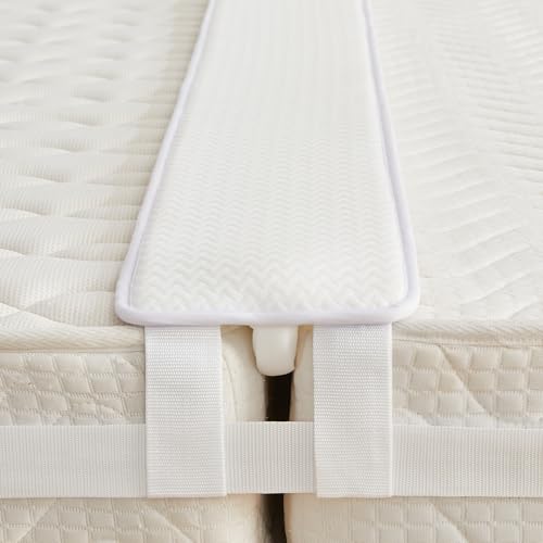 Qucover Liebesbrücke 200 cm mit Spanngurt, Ritzenfüller für Matratzen 200cm, Spanngurt für Matratzen, Doppelbett Bettbrücke Breite 20cm, Bed Bridge