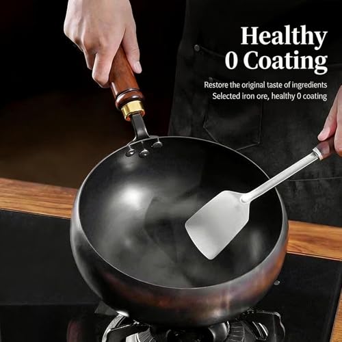 Wok de Hierro Fundido Japonés con Tapa 11.02 in miniatura 2