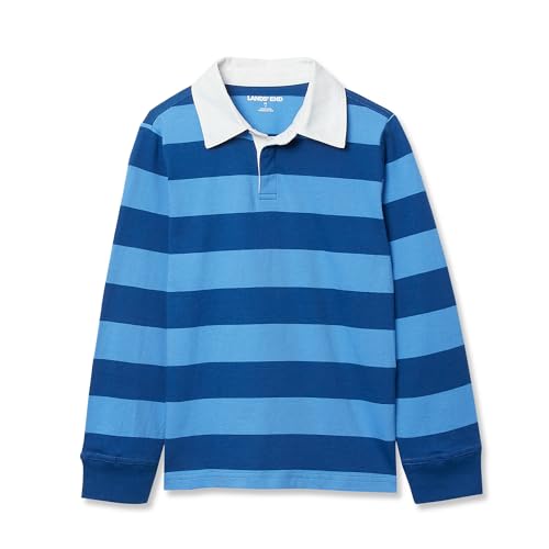 Lands' End Boys Long Sleeve Collared Rugby Shirt