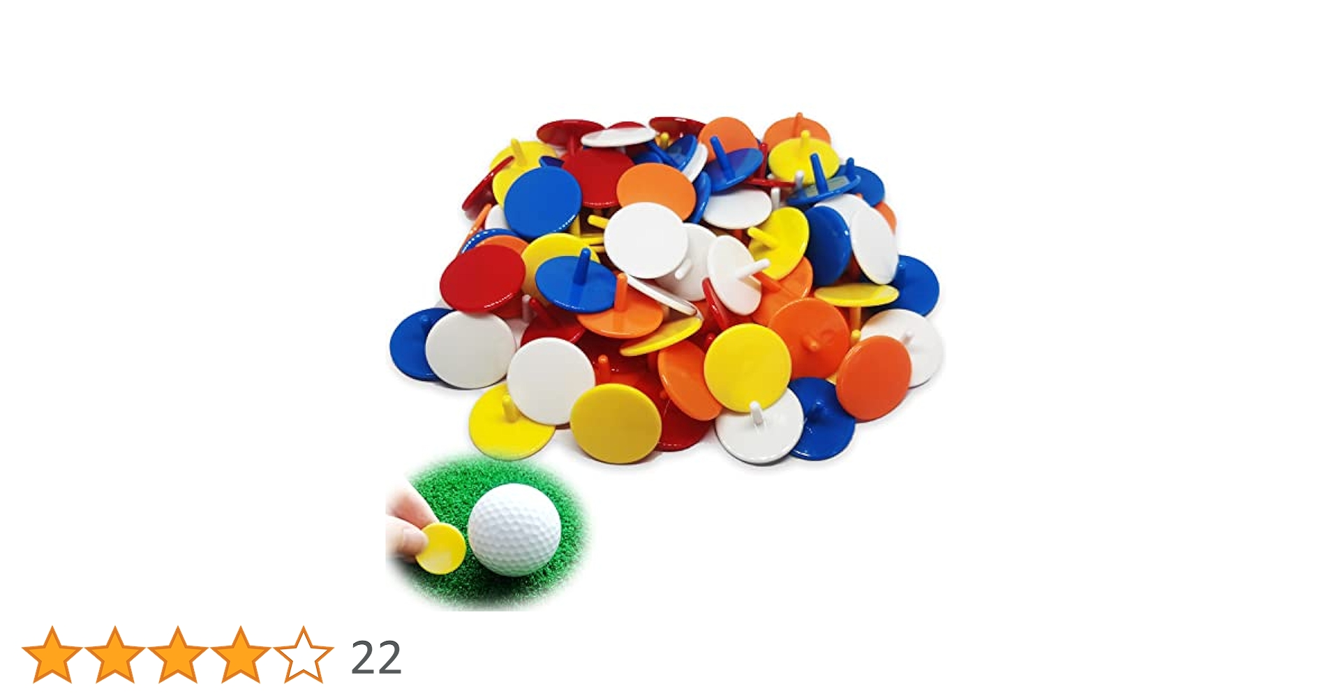 Amazon | Adhere ゴルフ マーカー 50 個入 プラスチック製ゴルフ