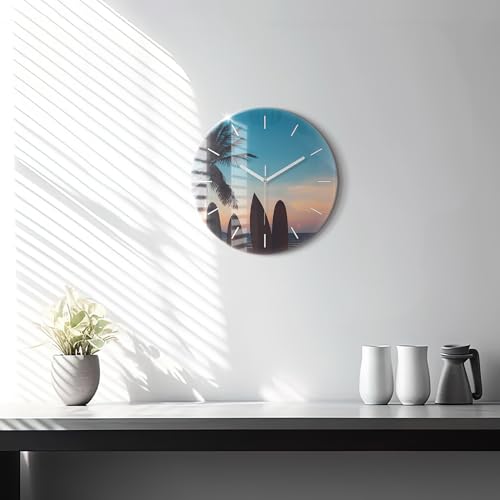 Horloge en Verre Qualité Supérieure Wallfluent Style Élégant