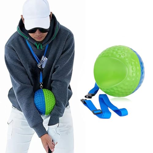 Asyxstar Golf Swing Training Aid Ball Swing Corrector with Lanyard for Impact Precision & Consistent Swings Ideal Golf Training Equipment for Men Women Juniors High-Density PU Foam