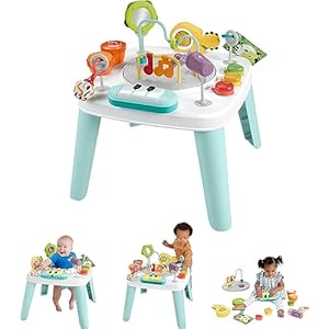 ​Fisher-Price Baby to Toddler Toy 3-in-1 Hit Wonder Activity Center & Play Table with Music Lights & Developmental Activities